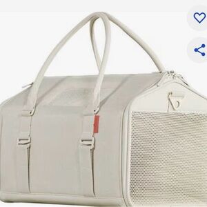Stylish Cream Dog Carrier
